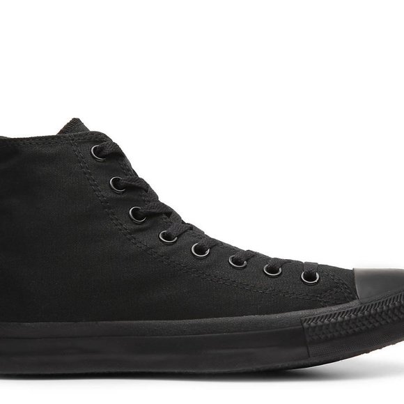 All Black Converse Chuck Taylor All Star High Tops - Picture 6 of 14